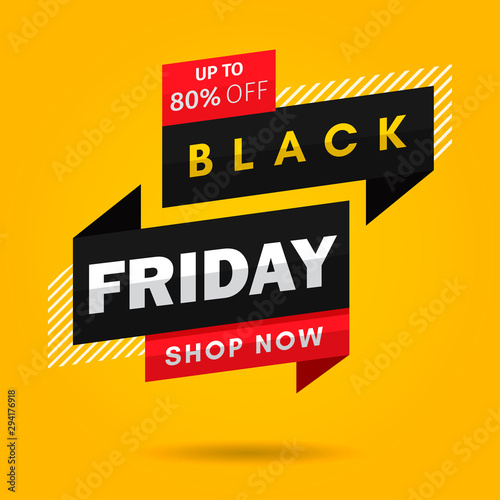 Modern black friday sale background. Black friday banner