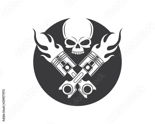 piston vector icon illustration design