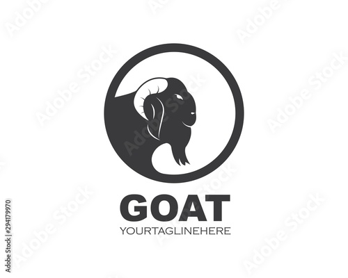 Goat Logo Template vector illustrtion