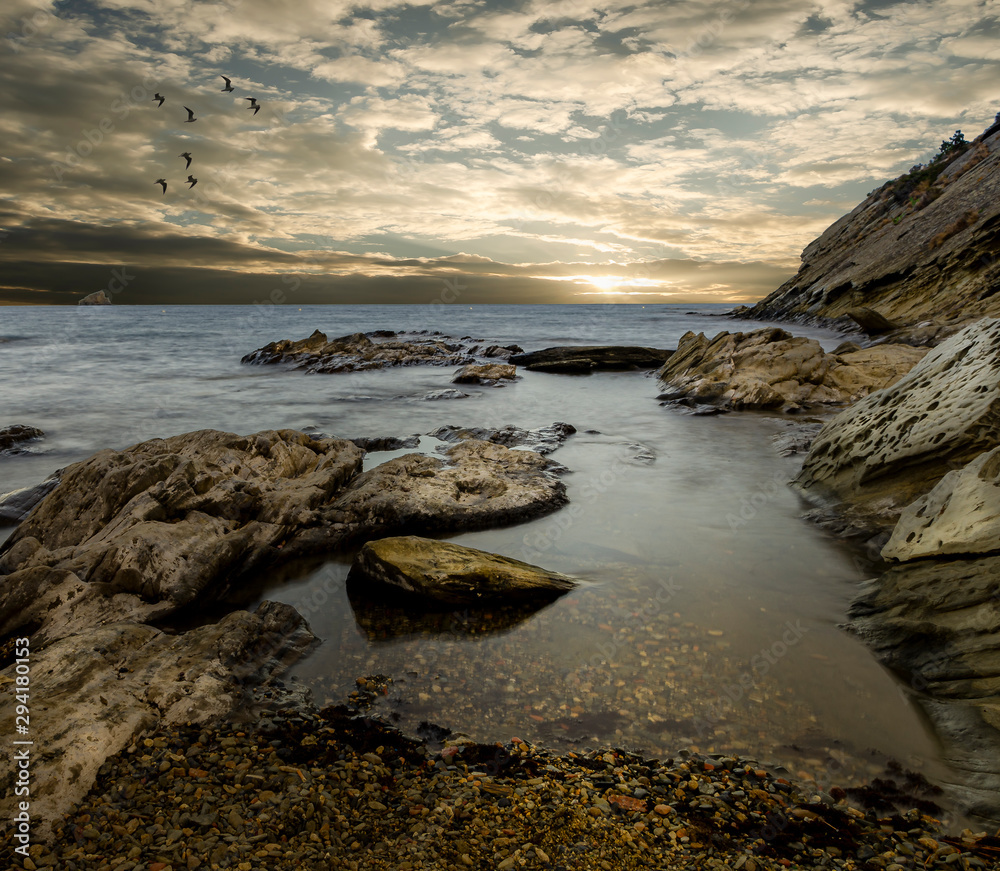 Puesta de Sol en el mar