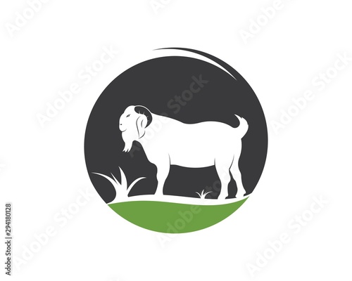 Goat Logo Template vector illustrtion