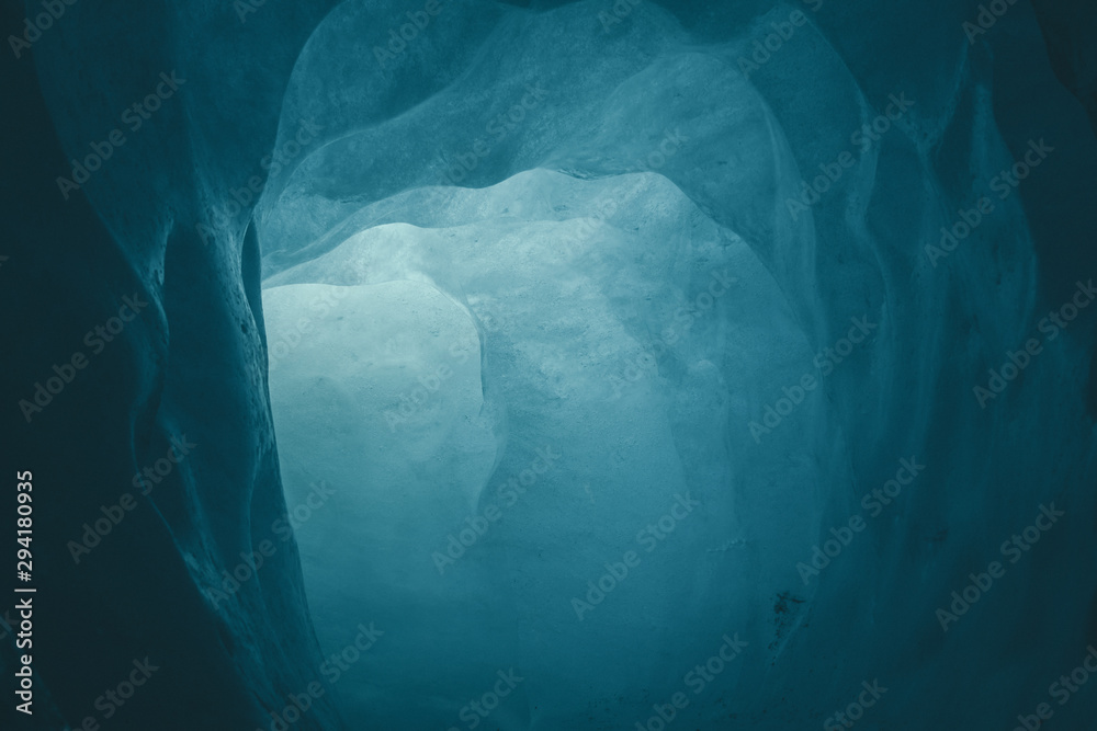 Fototapeta premium Inside the Rhone Glacier