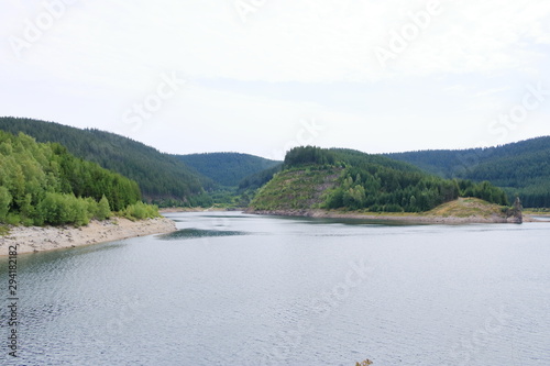 Reservoir Schmalwasser in Thuringia, Germany