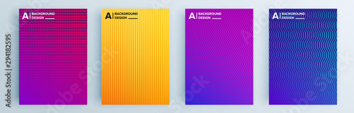 Modern abstract covers set, minimal covers design. Colorful geometric background, vector illustration.