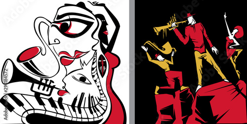 Jazz Band 2 Posters (Vector Art)