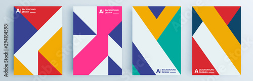 Fényképezés Modern abstract covers set, minimal covers design