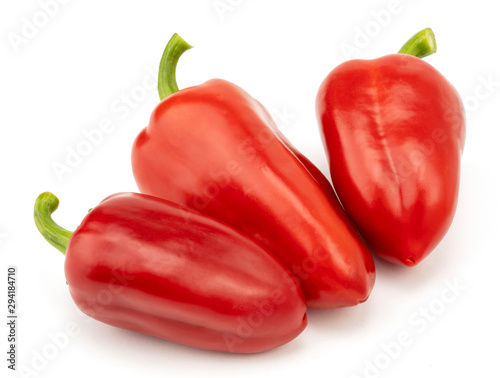 Fotografering red pepper isolated on white background