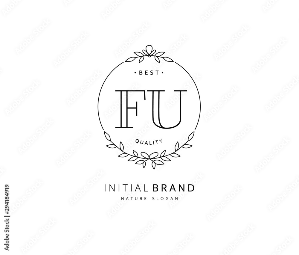 F U FU Beauty vector initial logo, handwriting logo of initial signature, wedding, fashion, jewerly, boutique, floral and botanical with creative template for any company or business. F U FU Beauty vector initial logo, handwriting logo of initial signature, wedding, fashion, jewerly, boutique, floral and botanical with creative template for any company or business.
