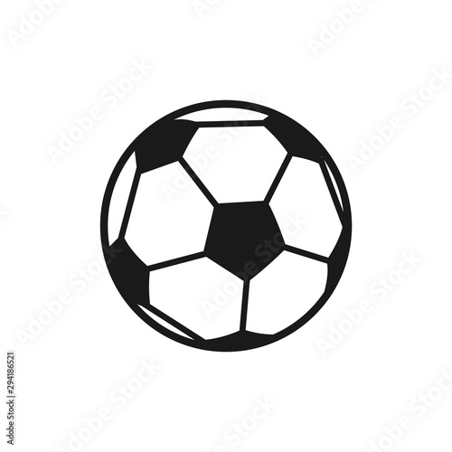 Soccer ball icon vector symbol illustration EPS 12