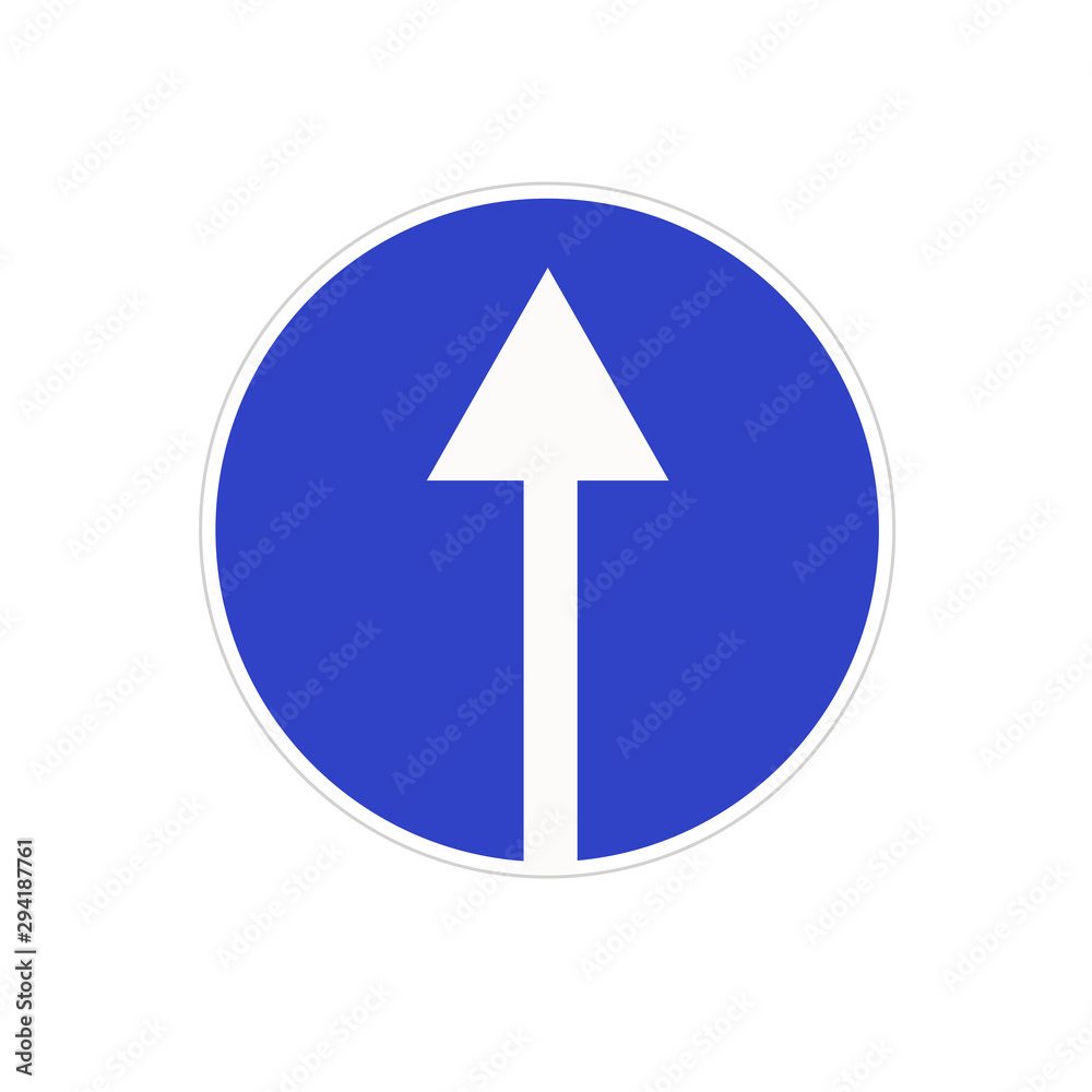 Road sign vector illustration Road sign vector illustration