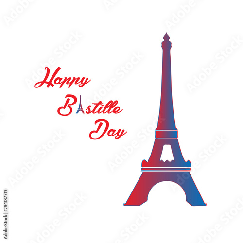 Bastille Day Vector Illustration