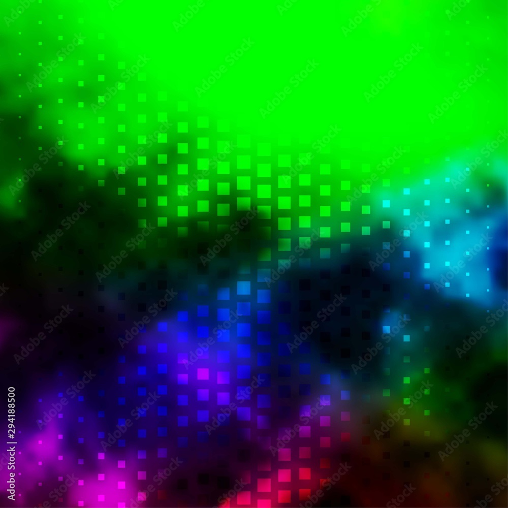 Light Multicolor vector backdrop with rectangles. Rectangles with colorful gradient on abstract background. Design for your business promotion.
