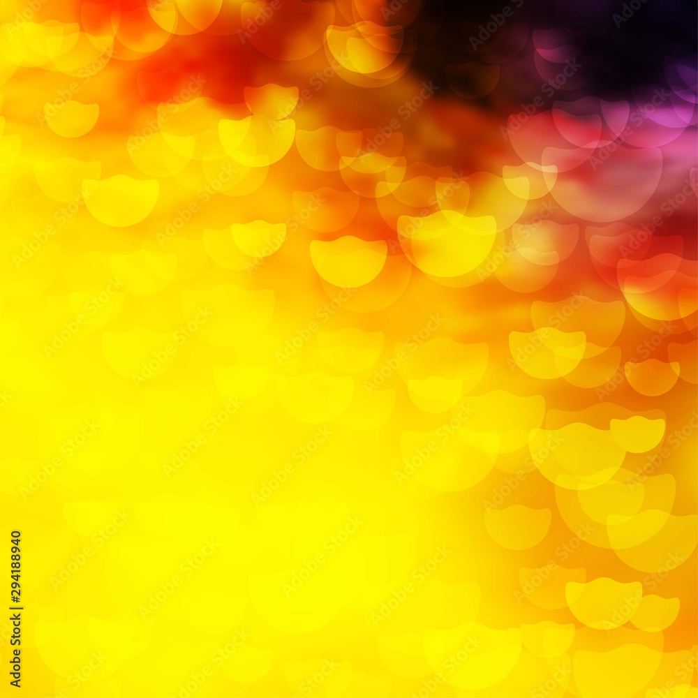 Light Pink, Yellow vector background with circles. Abstract colorful disks on simple gradient background. Pattern for booklets, leaflets. Light Pink, Yellow vector background with circles. Abstract colorful disks on simple gradient background. Pattern for booklets, leaflets.