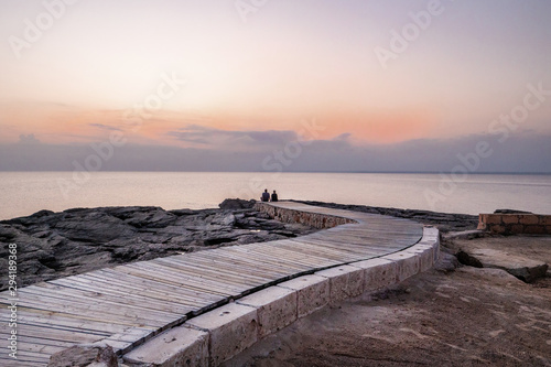 pier at sunset