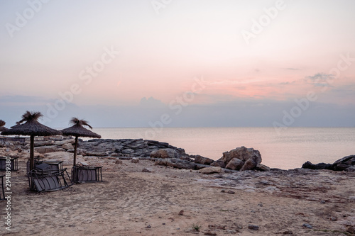 sunset on beach