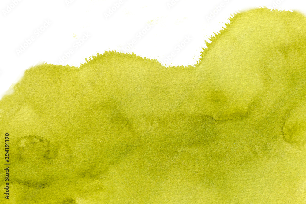 Fototapeta premium Watercolor stain, blot on a white background. Abstract cloud. Closeup watercolor texture for design background, template, banner.