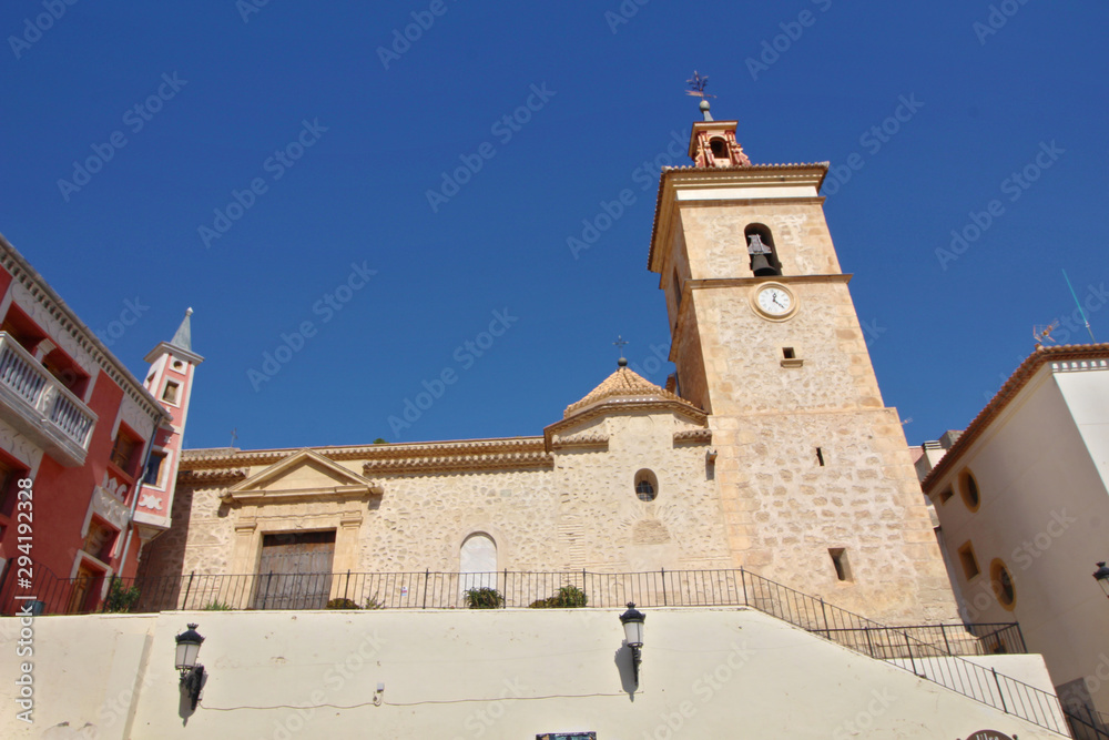 Fototapeta premium Iglesia de San Bartolomé, Ulea, Murcia, España