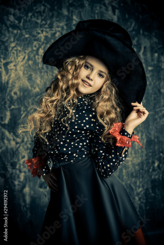 blonde witch with curly hair