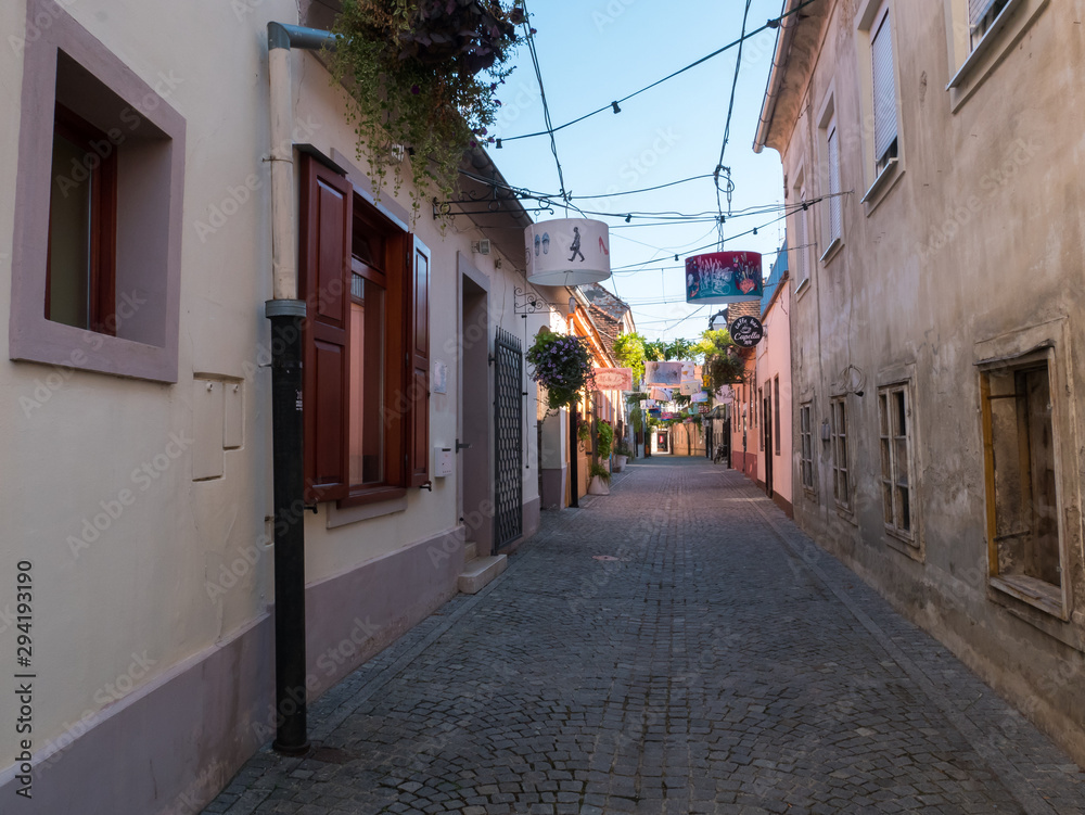 Street in the old part of Varazdin, Croatia