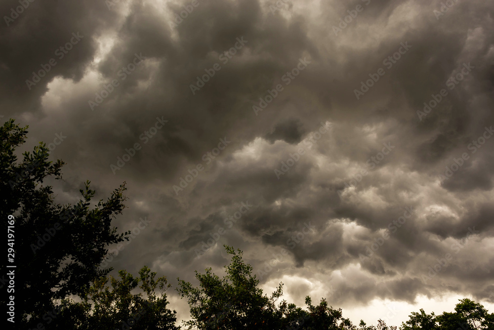 Dark skies bad weather thundercloud cloudscape