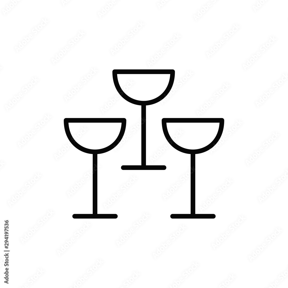 glass icon vector flat design glass icon vector flat design