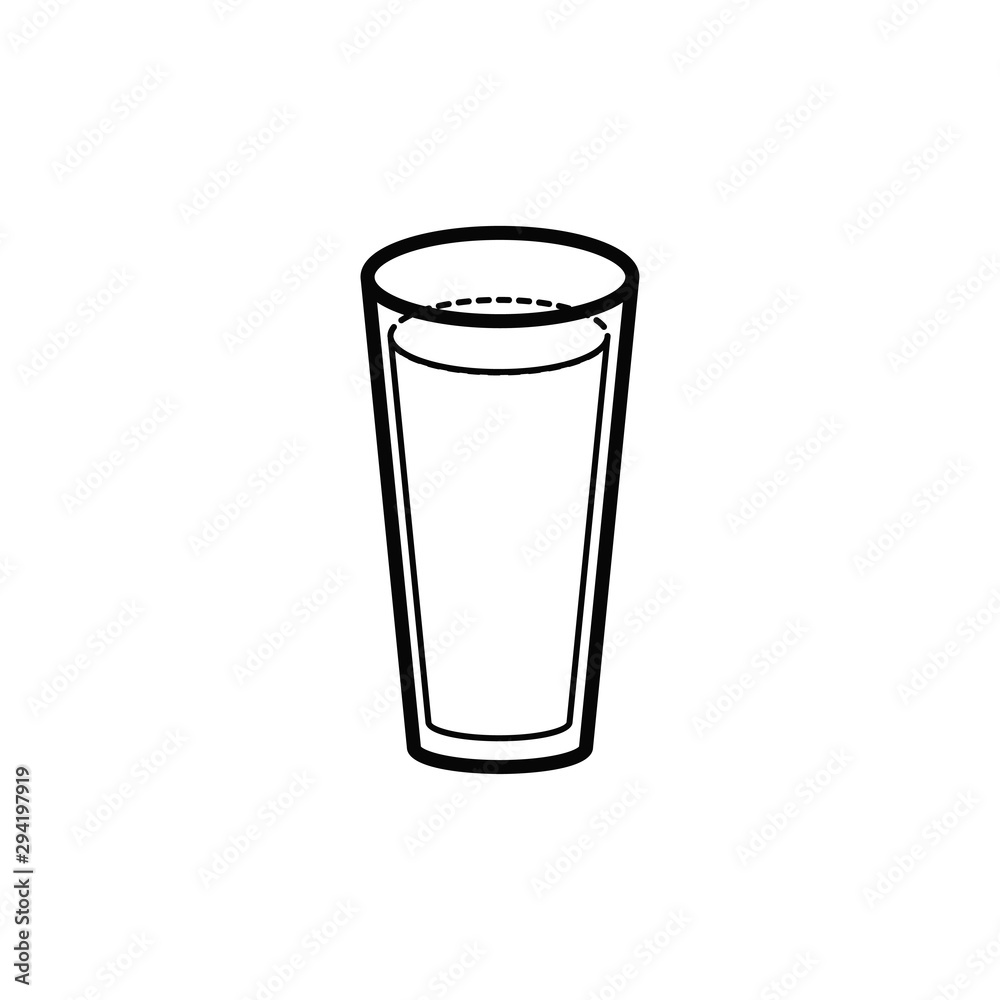 glass icon vector flat design glass icon vector flat design