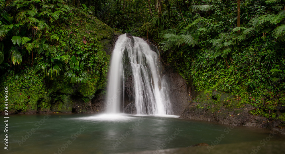 Cascade aux écrevisses Basse Terre Guadeloupe France