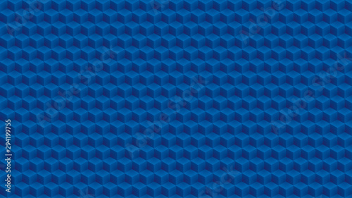 Abstract blue cubes pattern.