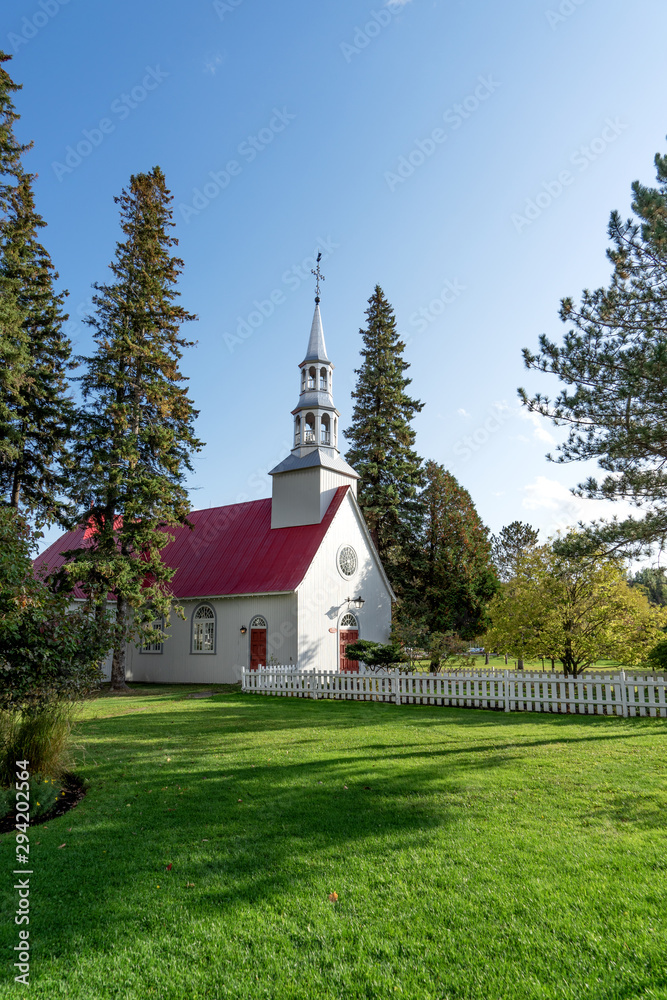 The old St. Bernard Chapel in Mont-Tremblant. Quebec. Canada