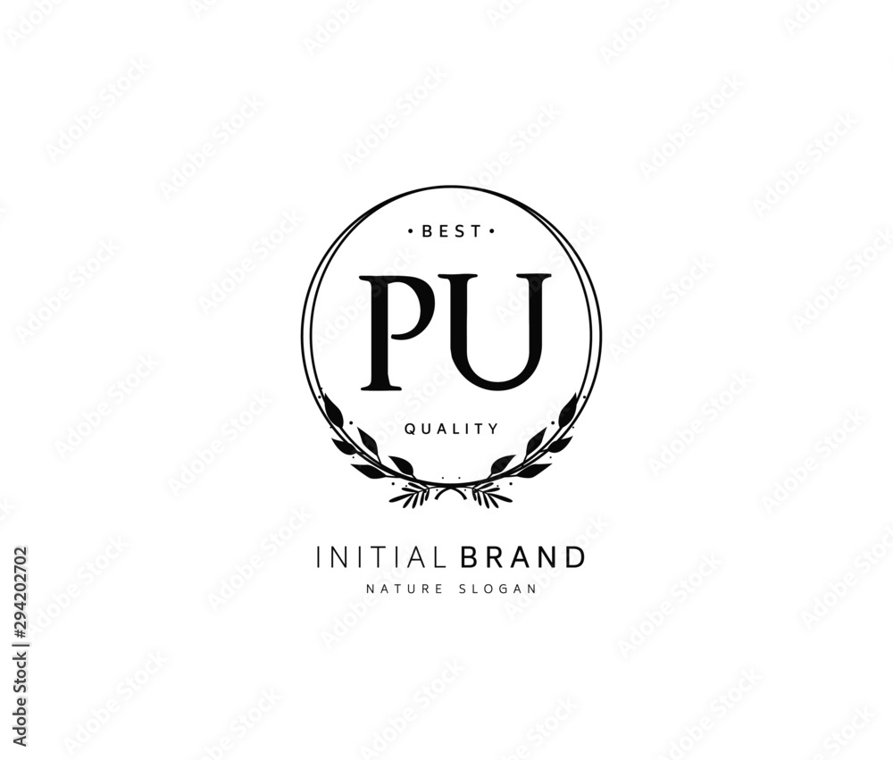 P U PU Beauty vector initial logo, handwriting logo of initial signature, wedding, fashion, jewerly, boutique, floral and botanical with creative template for any company or business. P U PU Beauty vector initial logo, handwriting logo of initial signature, wedding, fashion, jewerly, boutique, floral and botanical with creative template for any company or business.