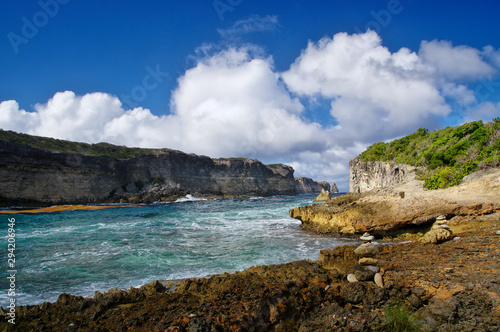 View to the Pointe de la Grande Vigie in Guadeloupe, French West Indies