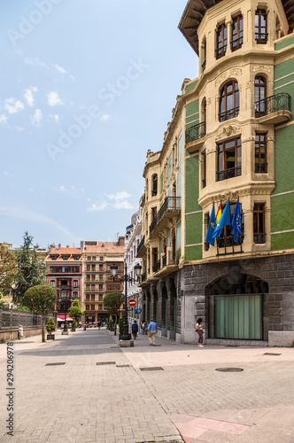 Oviedo, Spain. View Principado street