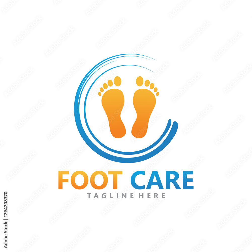 foot logo design template icon vector isolated foot logo design template icon vector isolated