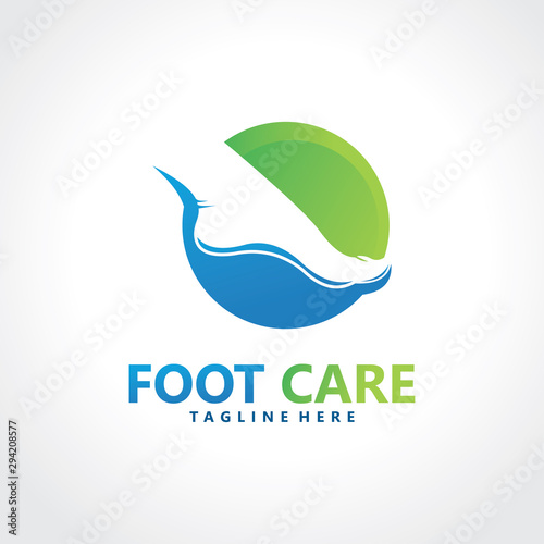 foot logo design template icon vector isolated