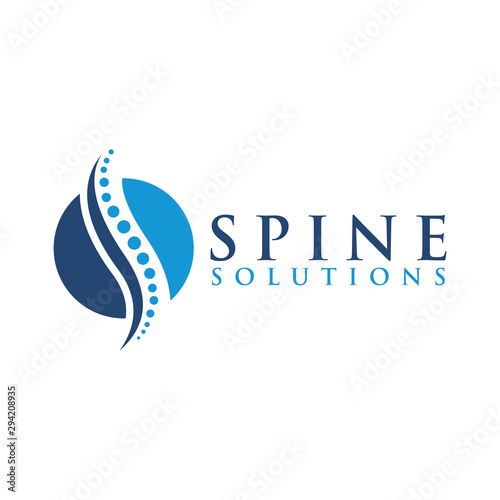 spine logo icon vector isolated design