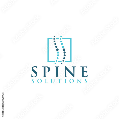 spine logo icon vector isolated design