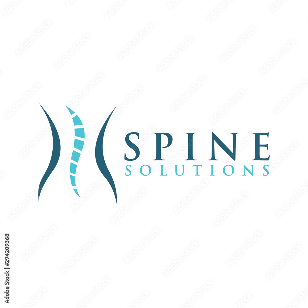 Naklejka premium spine logo icon vector isolated design