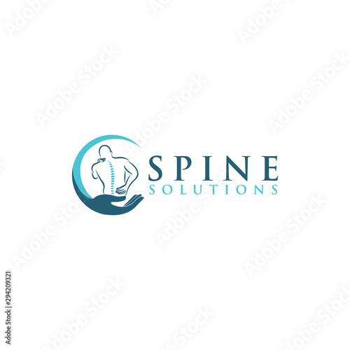 spine logo icon vector isolated design