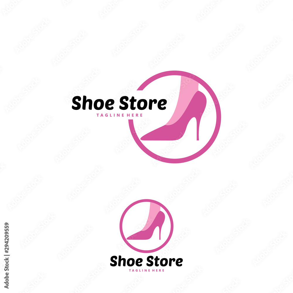 shoe logo icon vector isolated
