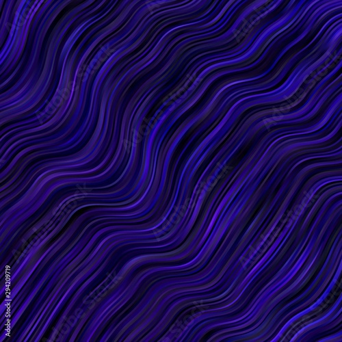 Dark Purple vector layout with curves. Bright sample with colorful bent lines, shapes. Pattern for websites, landing pages.