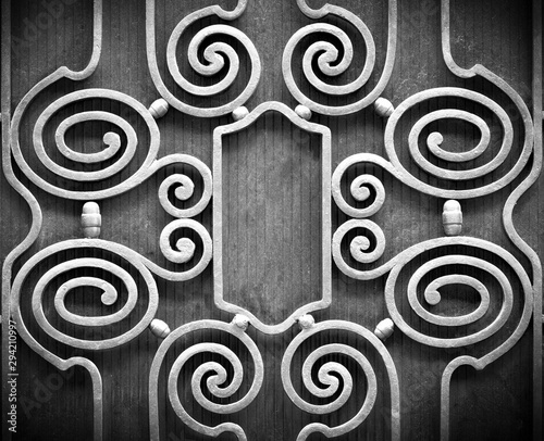 .forged door elements photo