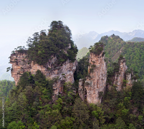 Mountain view in Zhangjiajie National Forest Park in Hunan Province  China