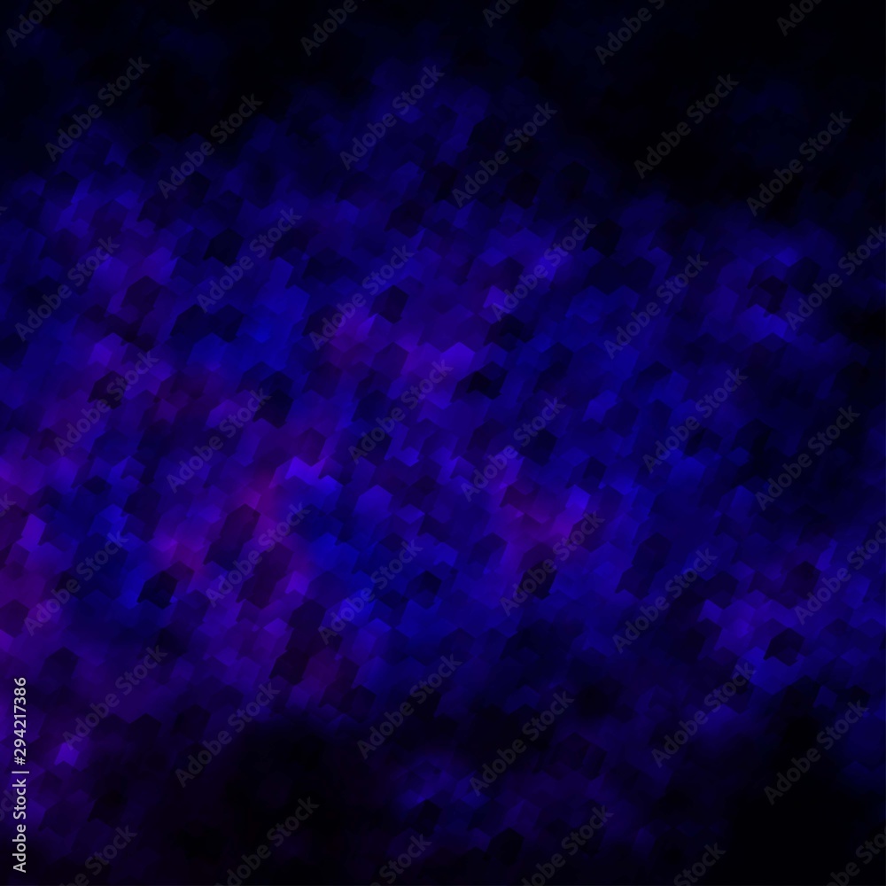 Light Pink, Blue vector template in hexagonal style.