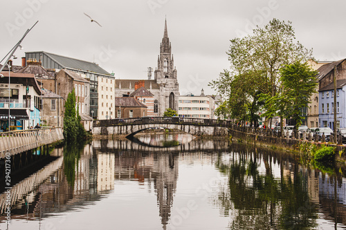 A view of Cork and its river Lee, Ireland