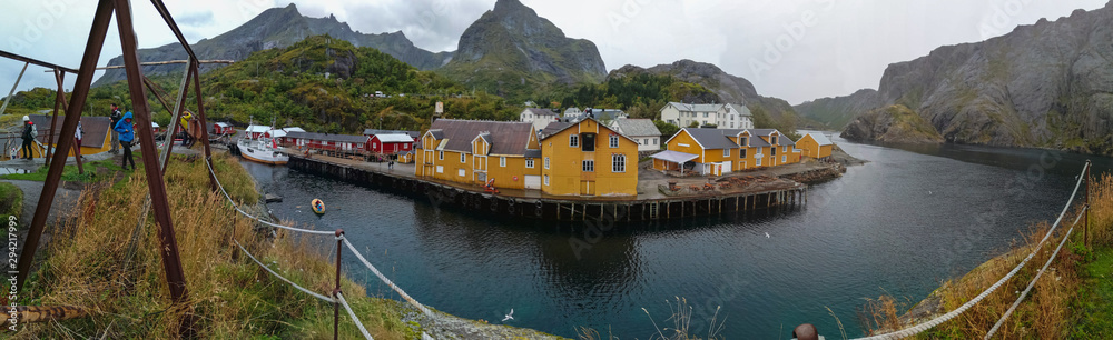 Yellow house in Norway