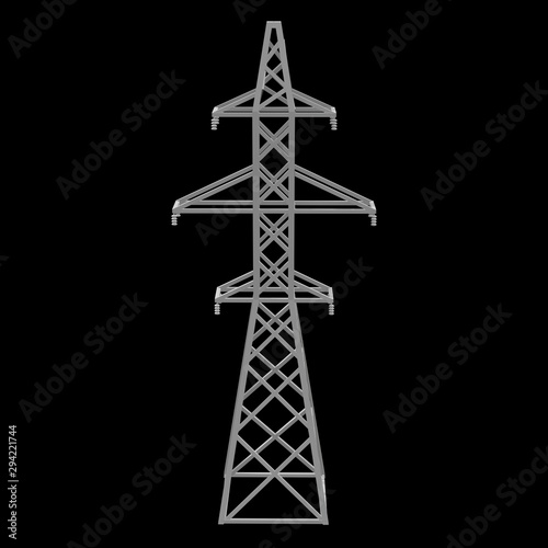 Power transmission tower high voltage pylon © newb1
