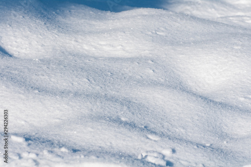 background of pure snow with dunes