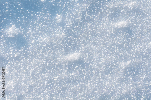 background of pure snow close-up texture
