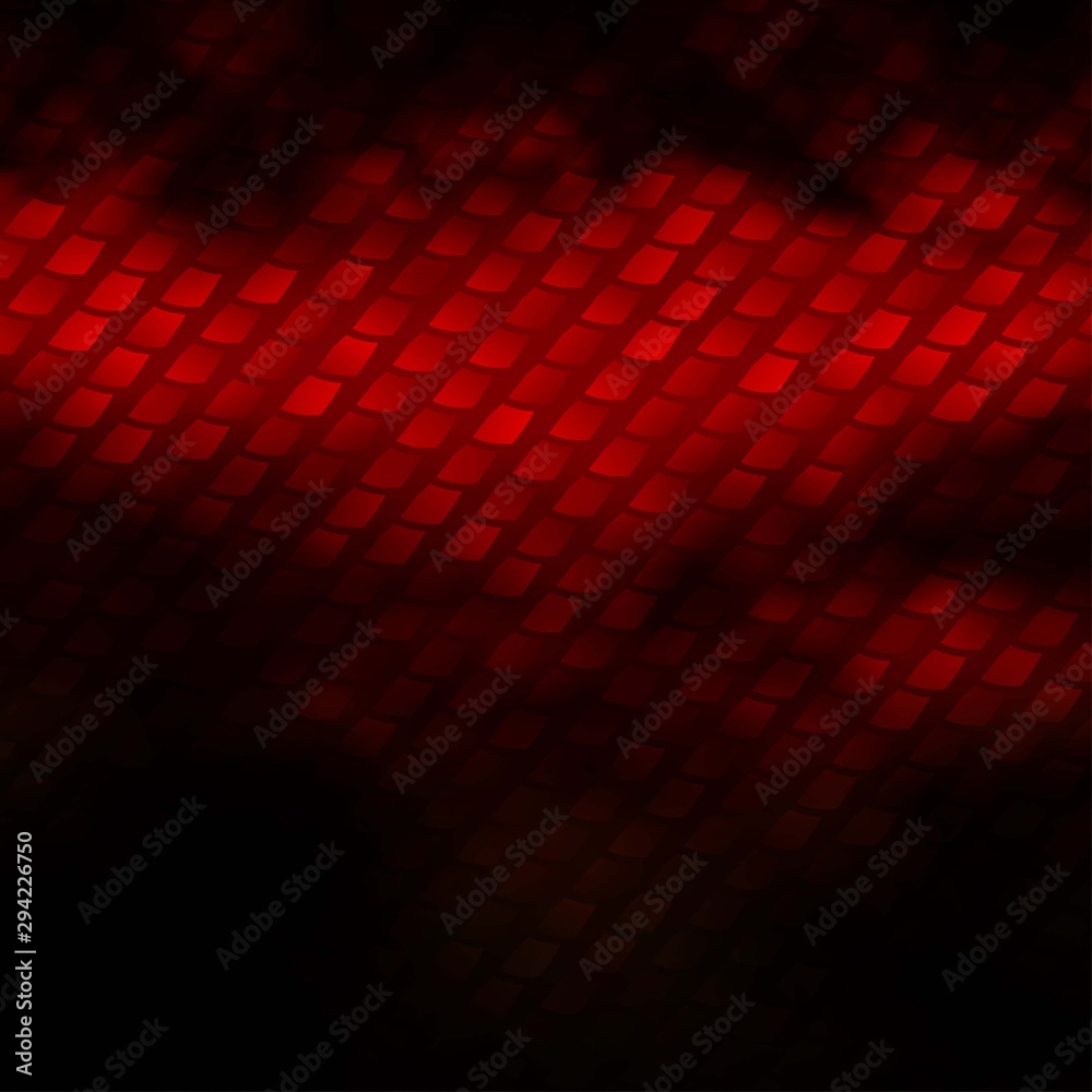 Fototapeta premium Dark Orange vector layout with lines, rectangles.