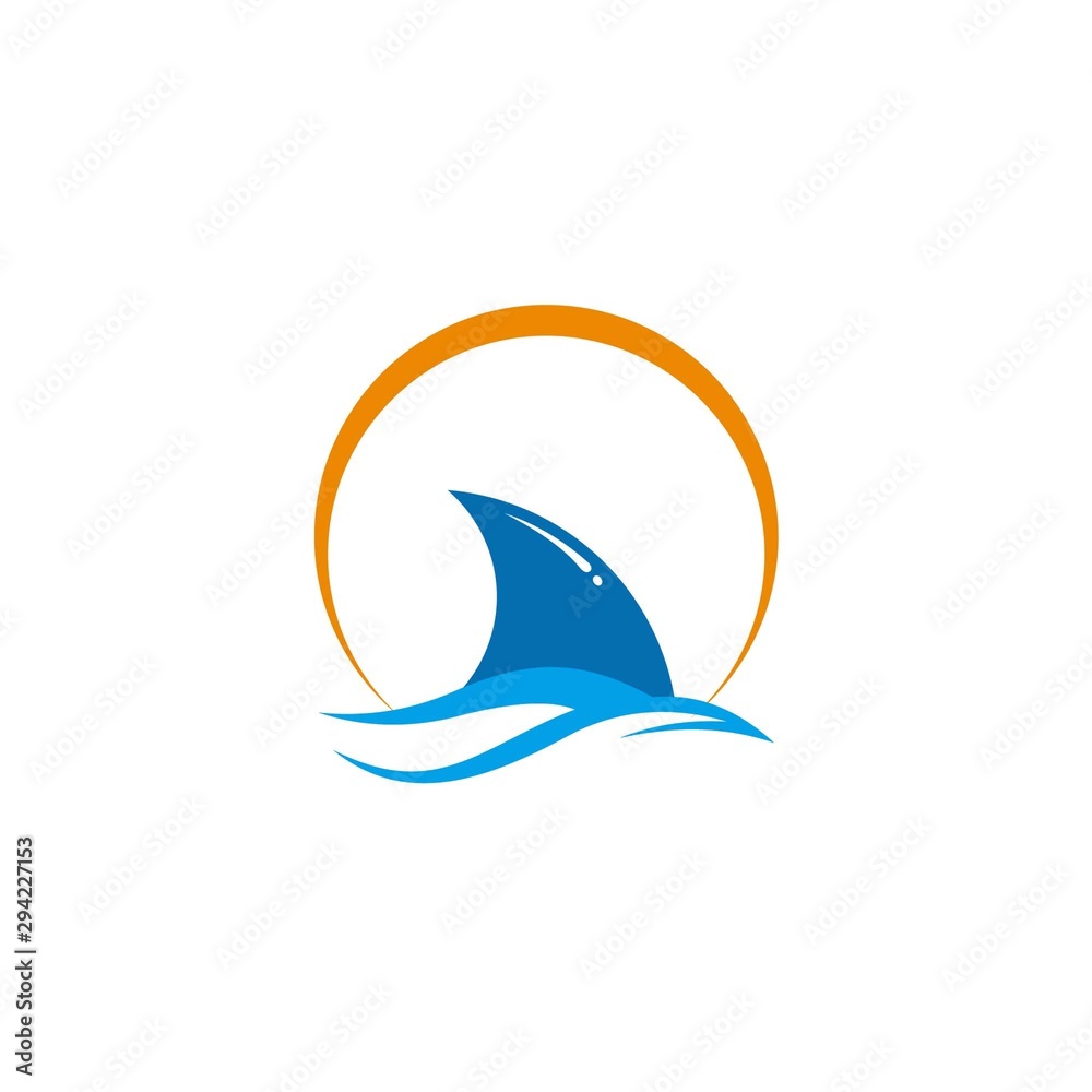 Obraz premium boat logo template